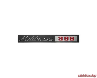 AMD "Malibu SS 396" Trunk Emblem Chevrolet Chevelle Z-16 1965 - T-4208