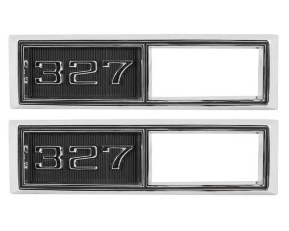 AMD "327" Front Side Marker Bezels - Pair Chevrolet 1968 - T-4521