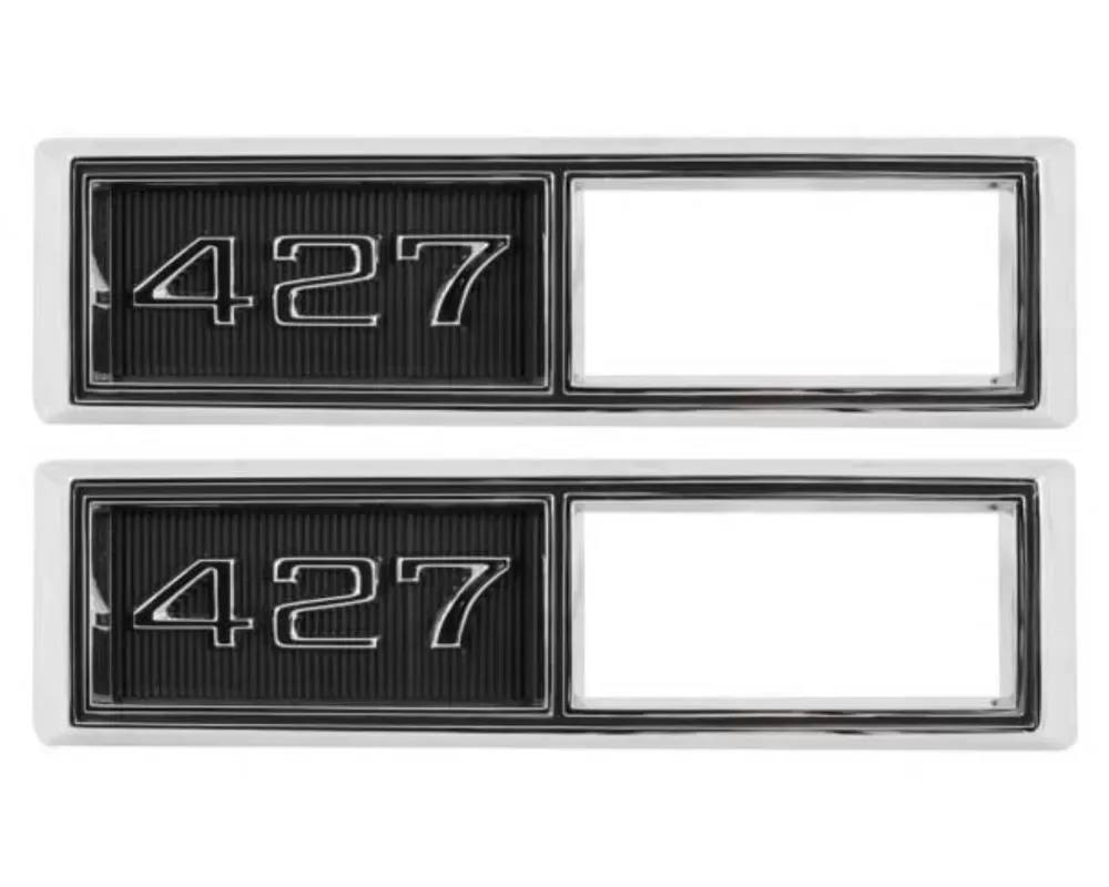 AMD "427" Front Side Marker Bezels - Pair Chevrolet 1968 - T-4524