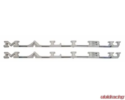 AMD "Malibu" Quarter Panel Emblems - Pair Chevrolet Chevelle 1969 - T-4610