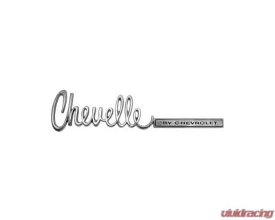 AMD "Chevelle BY CHEVROLET" Trunk Emblem Chevrolet Chevelle 1971-1972 - T-4750