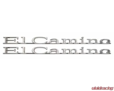 AMD "El Camino" Bedside Emblems - Pair Chevrolet El Camino 1967 - T-4837