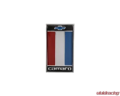 AMD "Camaro" Trunk Emblem w/ Red Bowtie Logo Chevrolet Camaro 1975-1977 - T-6838