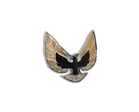 AMD Black/Gold Bird Logo Header Panel Emblem Pontiac Firebird 1974-1976