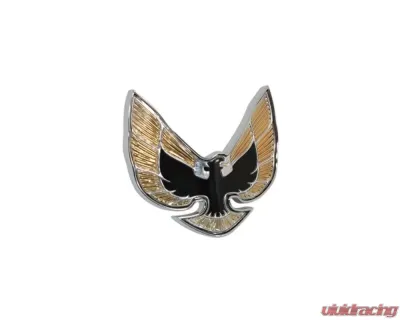 AMD Black/Gold Bird Logo Header Panel Emblem Pontiac Firebird 1974-1976 - T-8550A