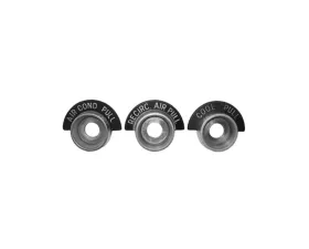 AMD Air Conditioning Control Bezels - 3 Piece Set Chevrolet 1964-1966