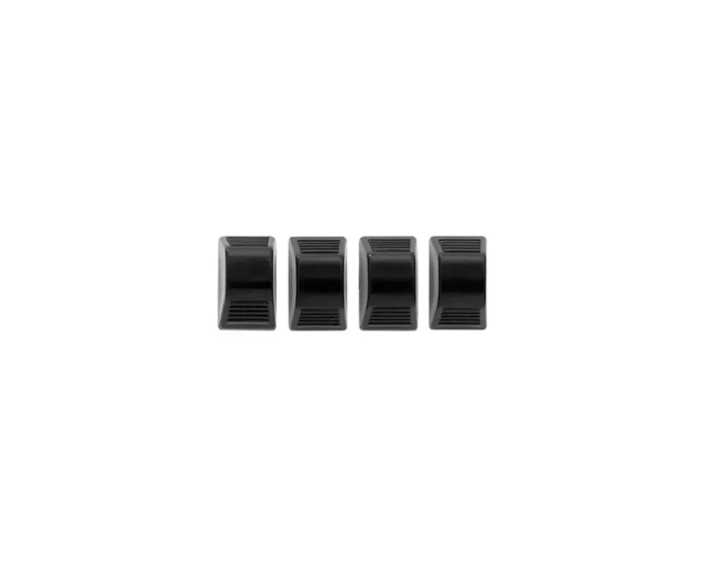 AMD Black Temperature Control Knobs - 4 Piece Set Chevrolet | Pontiac 1958-1974 - T-9579A