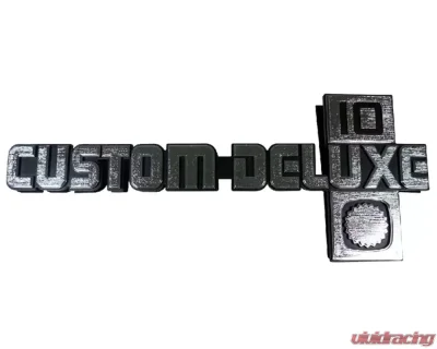 AMD "Custom Deluxe 10" Fender Emblems - Pair Chevrolet C/K 10 1981-1987 - T-9911