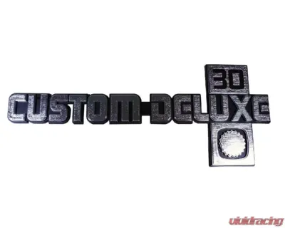 AMD "Custom Deluxe 30" Fender Emblems - Pair Chevrolet C/K 30 1981-1987 - T-9913
