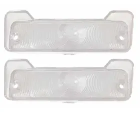 AMD Clear Parking Lamp Lenses - Pair Chevrolet Chevelle | El Camino | Malibu 1966