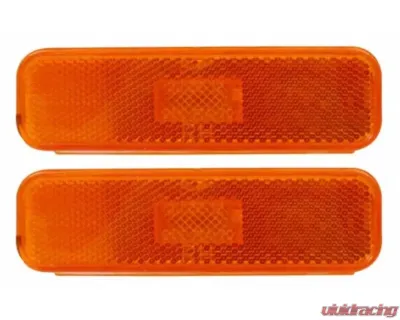 AMD Dark Amber Front Side Marker Lamp Assembly - Pair Chevrolet Camaro 1974-1977 - T-A6742