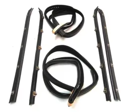 AMD Rear Door Window Channel Kit - Felts/Channels - 6pcs Chevrolet | GMC 1973-1991