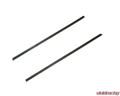 AMD Outer Front Door Beltline Window Felts w/ Black Bead - 2pcs Chevrolet | GMC 1967-1972 - U-KG2025