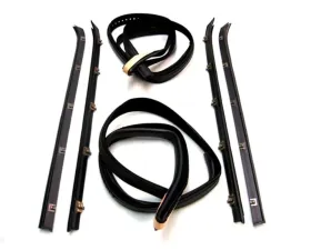 AMD Front Door Beltline Weatherstrip Window Channel Run Kit Chevrolet | GMC 1981-1991
