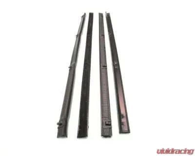 AMD Inner & Outer Rear Door Beltline Window Felts w/ Black Bead - 4pcs Chevrolet | GMC Suburban 1967-1972 - U-KG2049