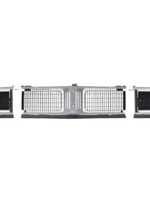 AMD Silver Economy Style Grille Set Dodge Charger 1969                                     - X150-2669-1S - Image 5