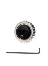 AMD Black/Stainless Wiper Switch Knob w/o Washer Chevrolet | GMC 1960-1963                                     - X460-4060-43 - Image 3