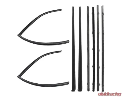 AMD Front Door Window Channel Kit - 8pcs Chevrolet | GMC 1967-1972 - X553-4267-1S