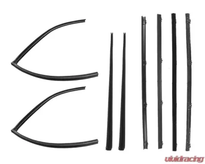 AMD Rear Door Window Channel Kit - 6pcs Chevrolet | GMC 1967-1972 - X553-4267-2S