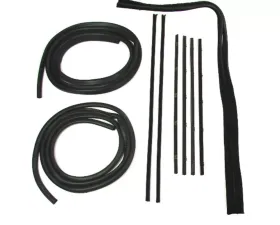 AMD Front Door Seal Kit - 10pcs Chevrolet | GMC w/ Chrome Bead Felts 1967-1972