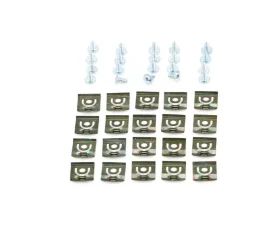 AMD Back Glass Molding Clip Set - 40pcs Dodge | Plymouth B-Body 1966-1967