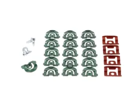 AMD Back Glass Molding Clip Set & Screw Set - 24pcs Chevrolet El Camino 1964-1965