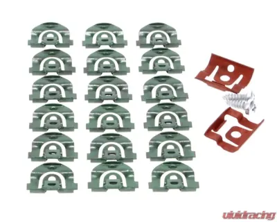 AMD Back Glass Molding Clip Set & Screw Set - 22pcs Chevrolet El Camino 1966-1967 - X671-3766-S