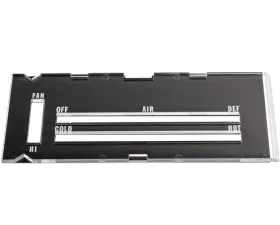 AMD Heater Control Lens without A/C Chevrolet Camaro 1970-1972