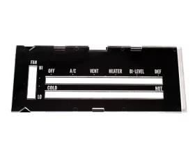 AMD Heater Control Lens with A/C Chevrolet Camaro 1973