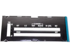 AMD Heater Control Lens with A/C Chevrolet Camaro 1974-1975