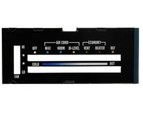 AMD Heater Control Lens with A/C Chevrolet Camaro 1976-1979
