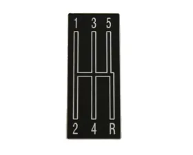 AMD 5 Speed Console Shift Plate Emblem Chevrolet Camaro 1968-1969