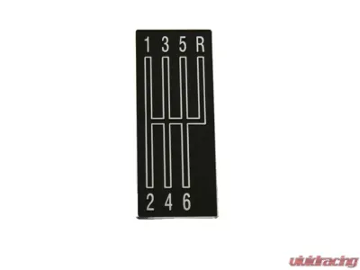 AMD 6 Speed with Adhesive Back Console Shift Plate Emblem Chevrolet Camaro 1968-1969 - W-028