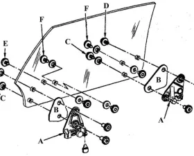 AMD Does Both Doors Door Glass Mounting Kit Chevrolet Camaro | Pontiac Firebird 1968-1969