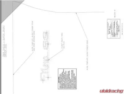 AMD Fender Emblem Template Kit For Nova SS Emblem Chevrolet Chevy II 1964 - W-1226