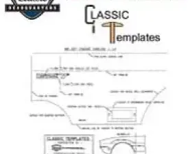 AMD Quarter Panel Emblem Template Kit For Bowtie Emblem Chevrolet Chevy II 1964