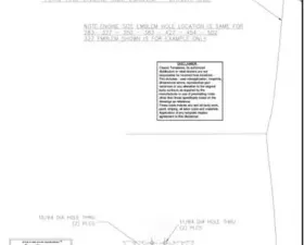 AMD Fender Emblem Template Kit For V8 Flag and Engine Size Emblem Chevrolet Chevy II 1966-1967