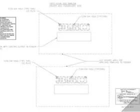 AMD Fender Emblem Template Kit For 350 Emblem Chevrolet Nova 1970