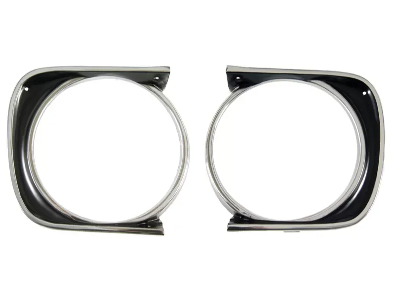 AMD Pair Headlamp Bezels Chevrolet Camaro 1967 - W-151