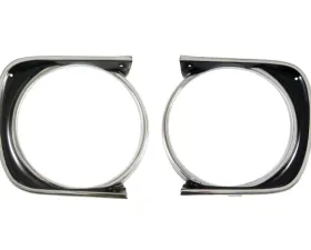 AMD Pair Headlamp Bezels Chevrolet Camaro 1967