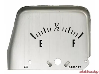 AMD Silver Console Fuel Gauge Face Chevrolet Camaro 1968-1969 - W-152