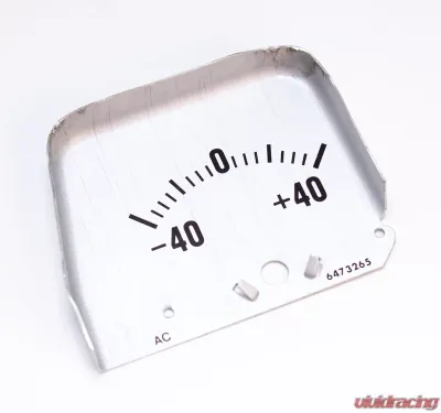 AMD Silver Console Amp Gauge Face Chevrolet Camaro 1968-1969 - W-153