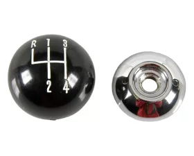 AMD Black/Chrome 4-Speed Hurst 3/8 Inch Thread Shift Ball Chevy Camaro | Chevelle | Pontiac Firebird 1967-1971