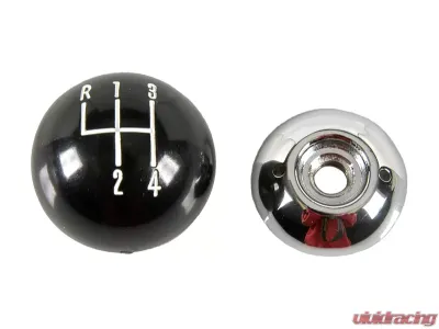 AMD Black/Chrome 4-Speed Hurst 3/8 Inch Thread Shift Ball Chevy Camaro | Chevelle | Pontiac Firebird 1967-1971 - W-157A