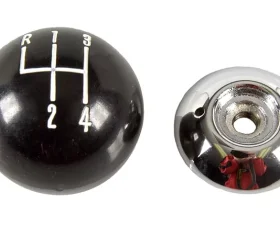 AMD Black/Chrome 4-Speed Hurst 5/16 Inch Thread Shift Ball Chevy Camaro | Chevelle | Pontiac Firebird 1967-1971