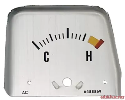 AMD Silver Console Temp Gauge Face Chevy Camaro 1968-1969 - W-166