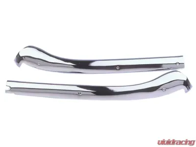 AMD Chrome Pair Header Moldings Chevrolet Camaro | Pontiac Firebird 1967-1969 - W-177