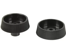 AMD 2 Piece Set Black Inner Tone and Dummy Radio Knobs Chevrolet Camaro | Chevelle | El Camino 1967-1968