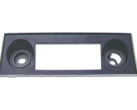 AMD Chrome and Black Center Dash Radio Cover Plate Chevrolet Camaro 1967-1968