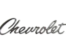 AMD Chevrolet Script Header Panel or Trunk Lid Emblem Chevrolet Camaro 1967